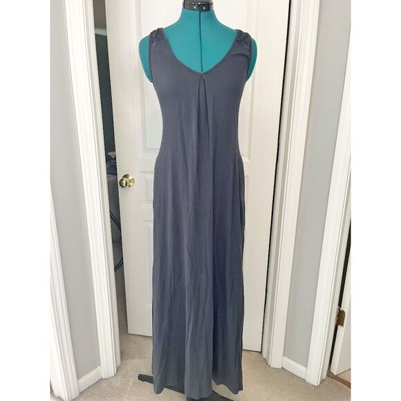 Holding Horses Maxi Length Sleeveless Weave Lattice Cotton/Modal Pocket Dress - Picture 1 of 13